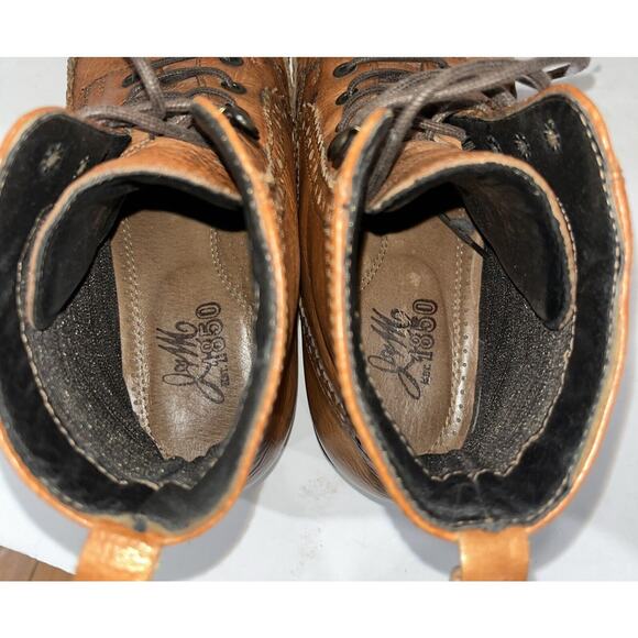 Johnston Murphy J&M 1850 Men\'s Ankle Boots Size 9.5 Brown Leather Wingtip Broque main image 6